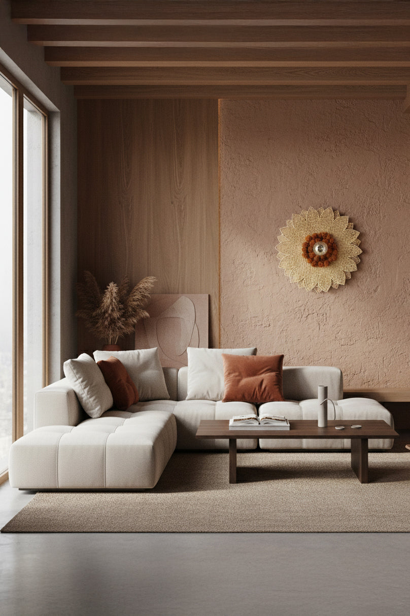 Daisy Wall Lamp - Natural Bamboo