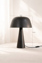 Kalysta - Lampe À Poser - Métal - Noir