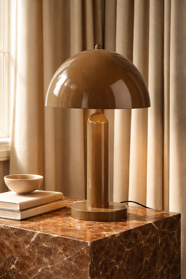 Kyra - Lampe À Poser - Métal - Moka