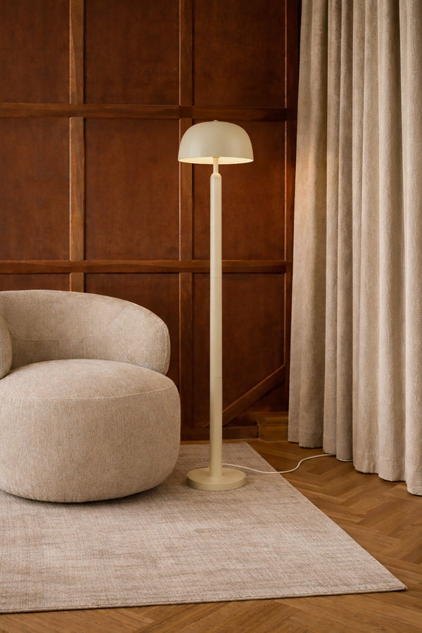 Kyra - Lampadaire - Métal - Crème