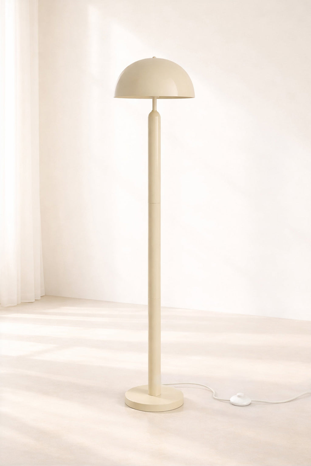 Kyra - Lampadaire - Métal - Crème