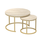 Lenny - Lot De 2 Tables Basses Gigognes