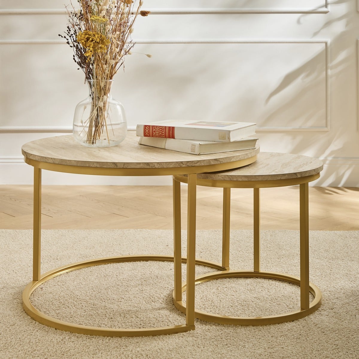 Lenny - Lot De 2 Tables Basses Gigognes