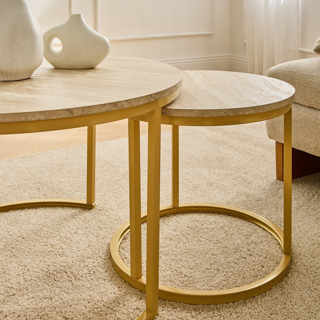 Lenny - Lot De 2 Tables Basses Gigognes