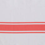St Tropez - Fouta blanca - Blanco/Naranja coral