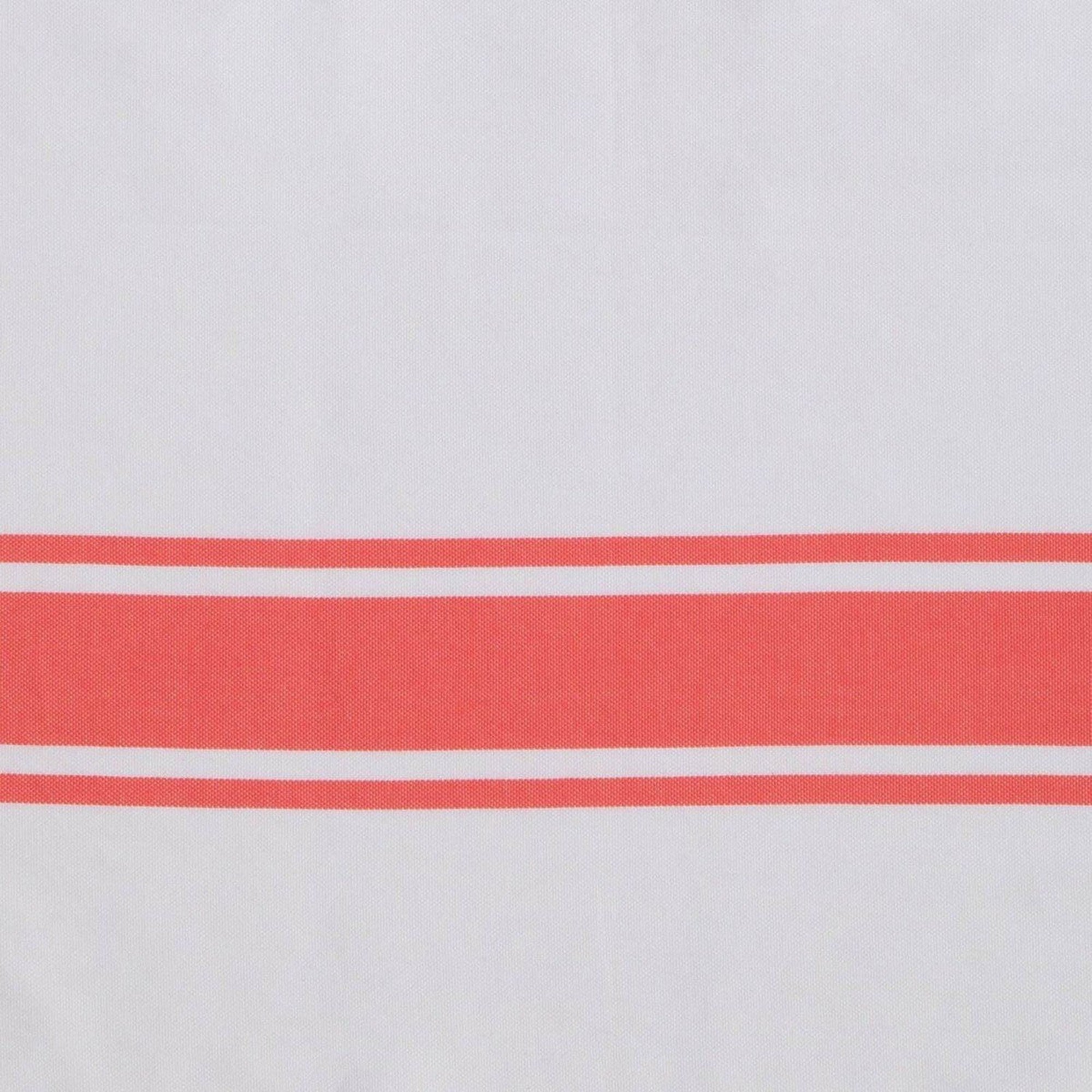 St Tropez - Fouta blanca - Blanco/Naranja coral