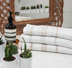 Mykonos - Fouta - Blanco/Cobre