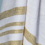 Hamptons - Fouta Honeycomb - Blanco/Oro