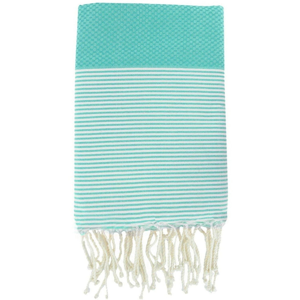 Ibiza - Honeycomb Fouta - Aqua Blue