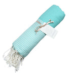 Ibiza - Honeycomb Fouta - Aqua Blue