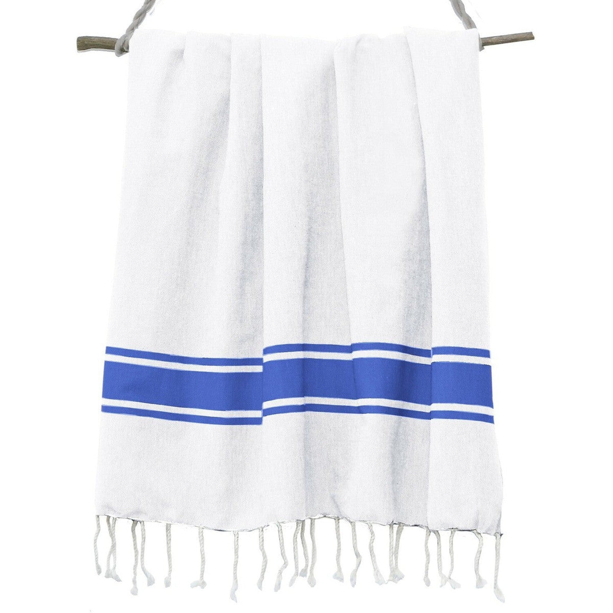 St Tropez - Fouta blanca - Blanco/Azul griego