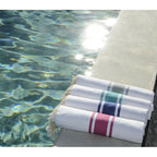 St Tropez - Fouta blanca - Blanco/Azul griego