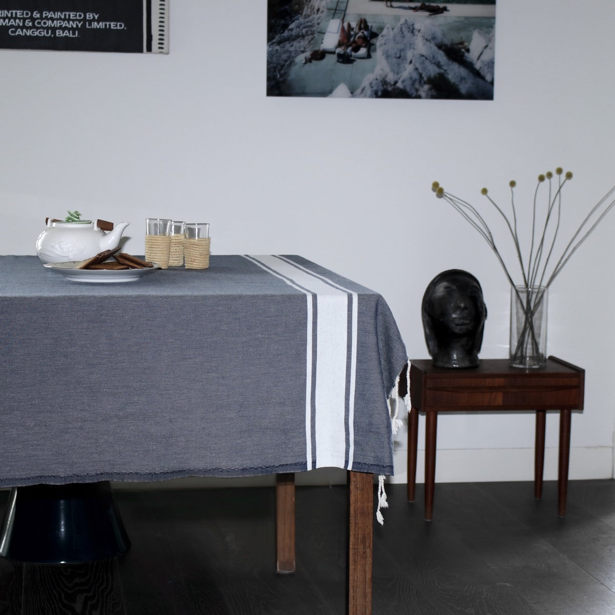 St Tropez - Mantel - Azul Jean