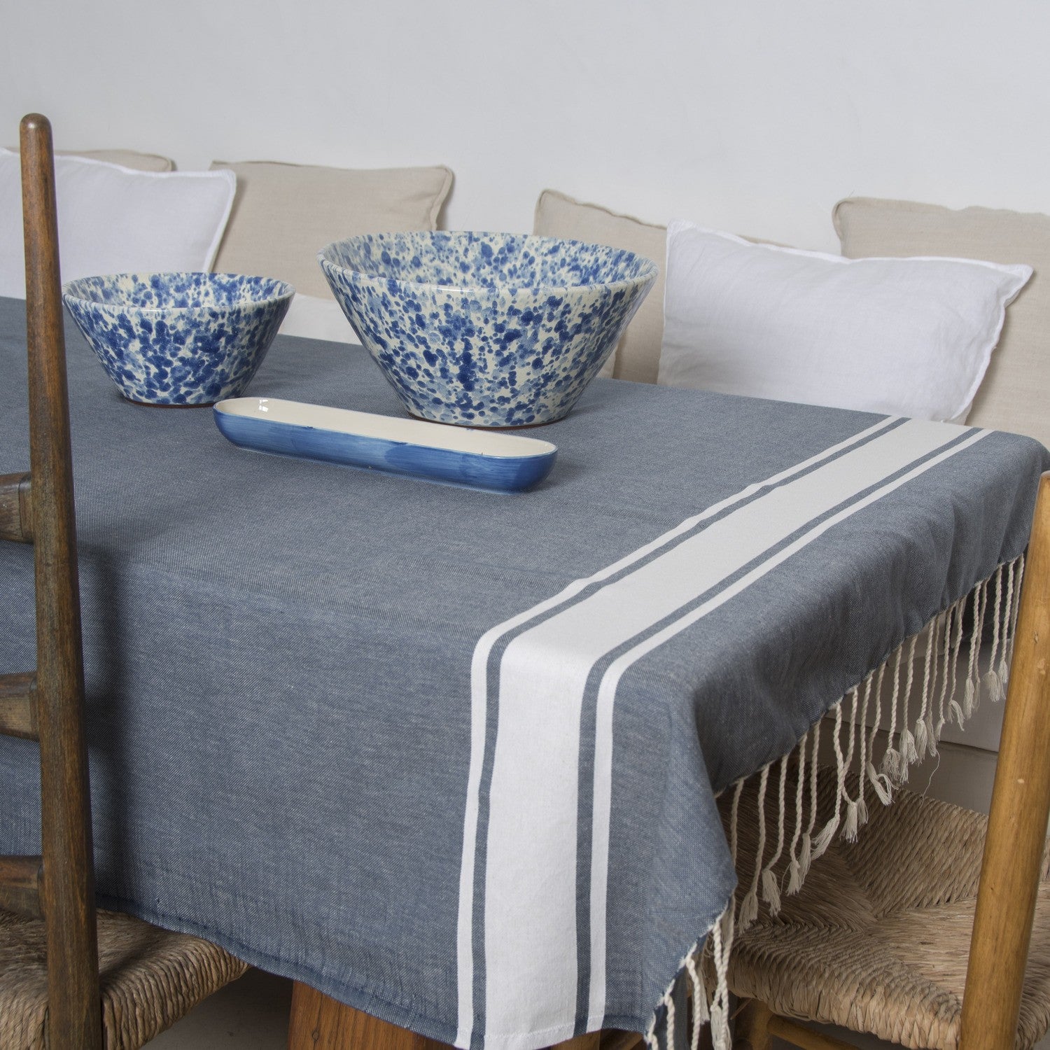 St Tropez - Mantel - Azul Jean