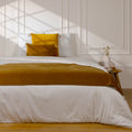 Danube - Bed Runner - Cotton Velvet - Tobacco Brown