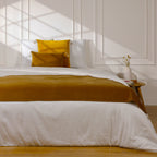 Danube - Bed Runner - Cotton Velvet - Tobacco Brown