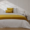 Danube - Bed Runner - Cotton Velvet - Mustard Yellow