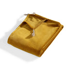 Danube - Bed Runner - Cotton Velvet - Mustard Yellow