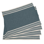 Mahdia - Mantel individual (X4) - Azul petróleo