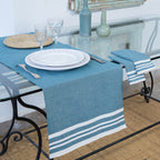 Mahdia - Table Runner - Petrol Blue