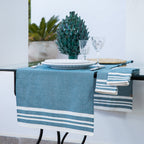 Mahdia - Table Runner - Petrol Blue