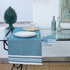 Mahdia - Table Runner - Petrol Blue