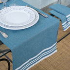 Mahdia - Table Runner - Petrol Blue