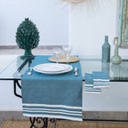 Mahdia - Table Runner - Petrol Blue