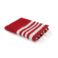 Hamptons - Fouta Honeycomb - Rojo/Plata