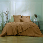 Carla - Pillowcase (X2) - Cotton Gauze - Hazelnut