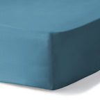 Gaia - Lenzuolo Con Angoli - Cotone Bio & Lyocell - Blu Tempesta