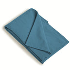 Gaia - Lenzuolo Con Angoli - Cotone Bio & Lyocell - Blu Tempesta
