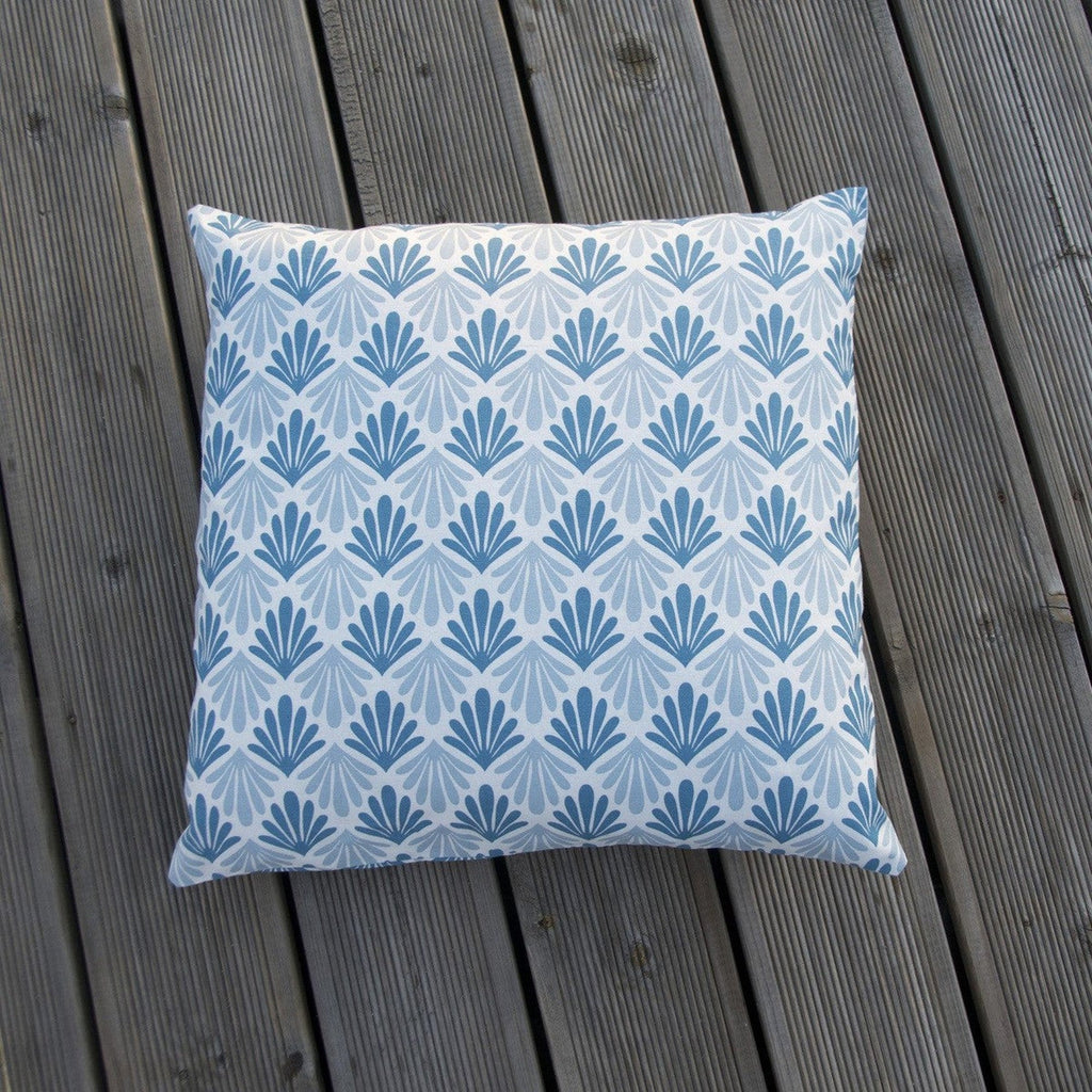 Pavo real - Funda de cojín para exterior - Azul