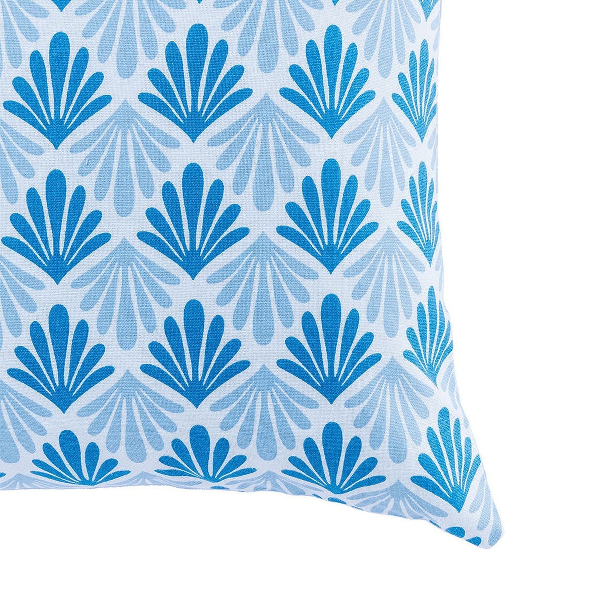Pavo real - Funda de cojín para exterior - Azul