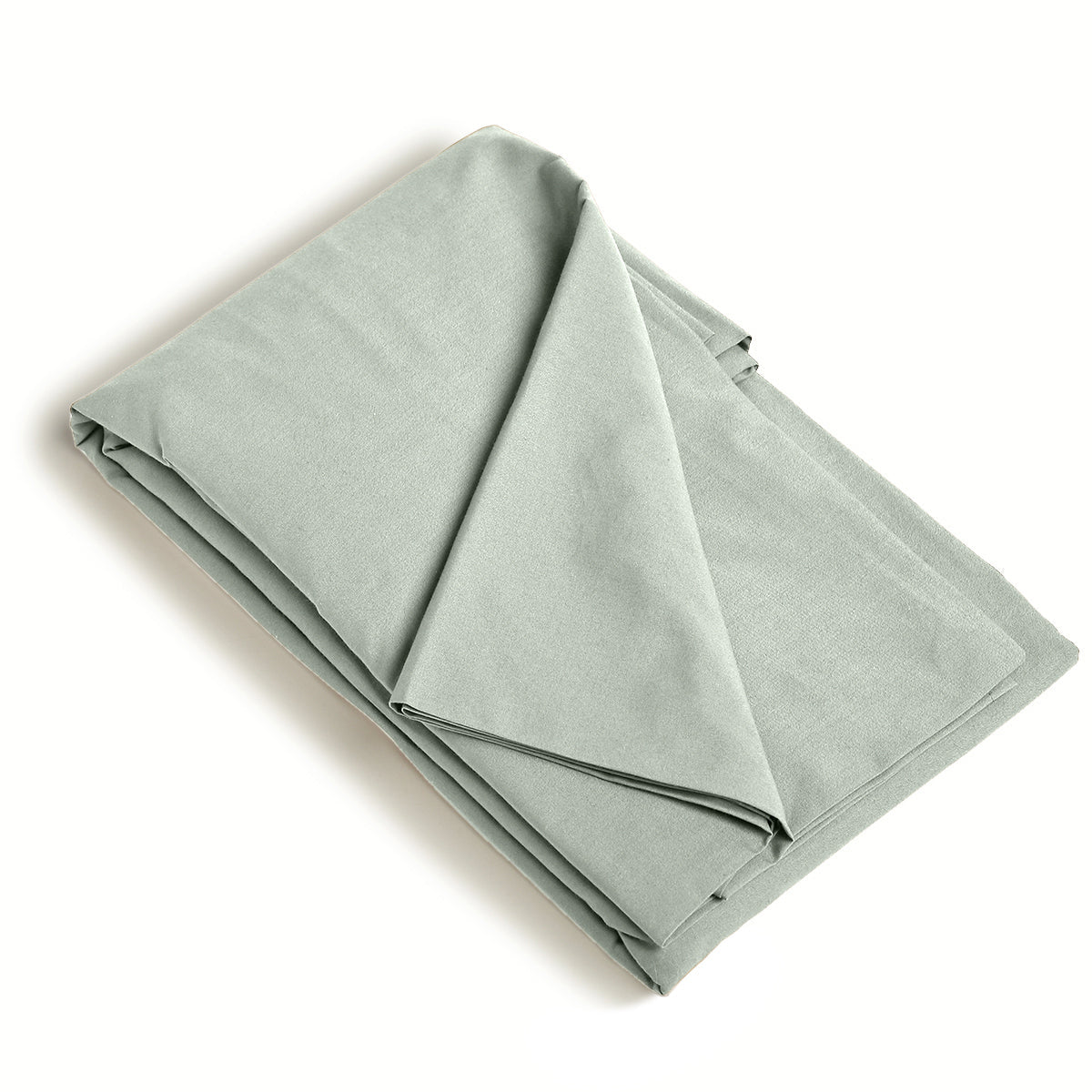 Gaia - Housse De Couette - Satin Lavé De Coton Bio - Vert Céladon