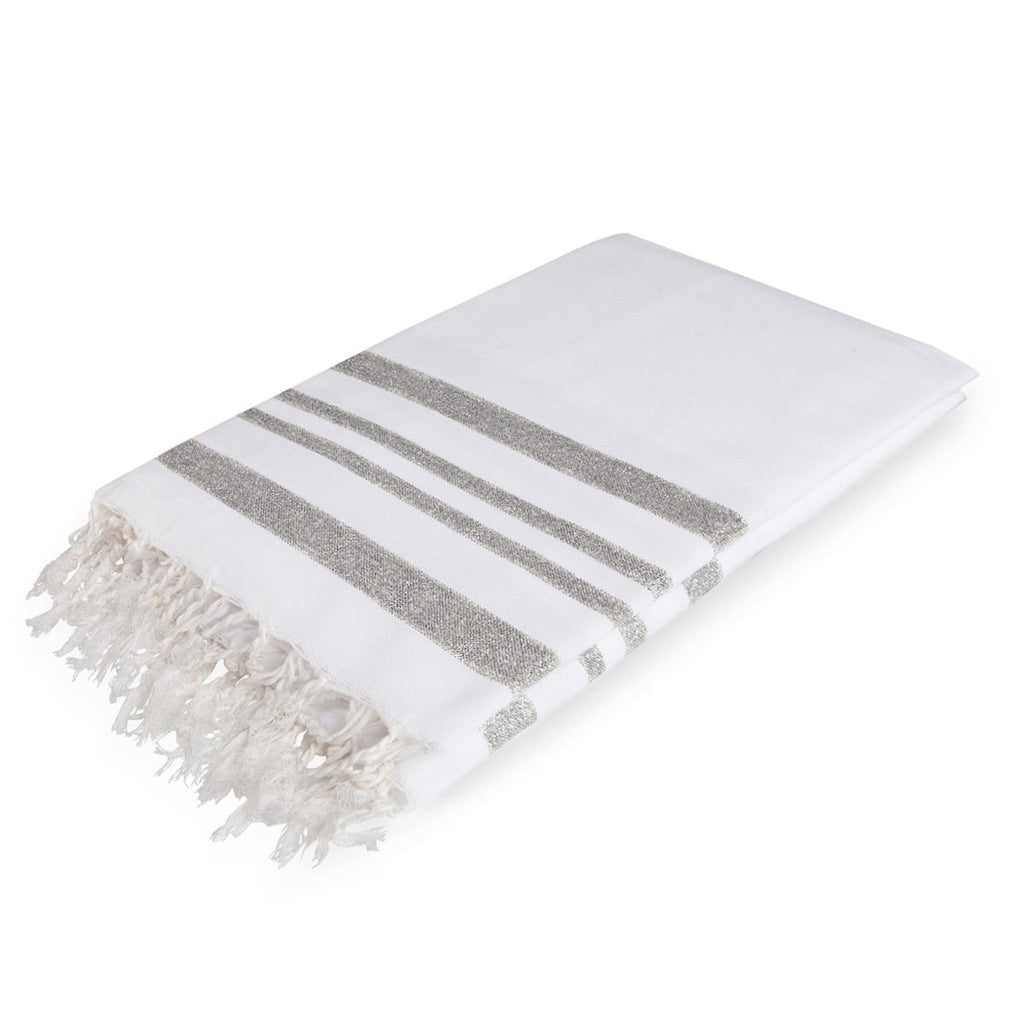 Hamptons - Mantel - Blanco/Plata