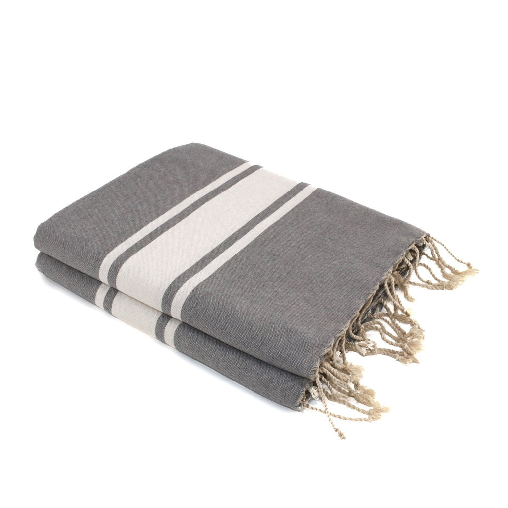St Tropez - Fouta Xxl - Gris Medio