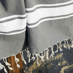 St Tropez - Fouta Xxl - Gris Medio
