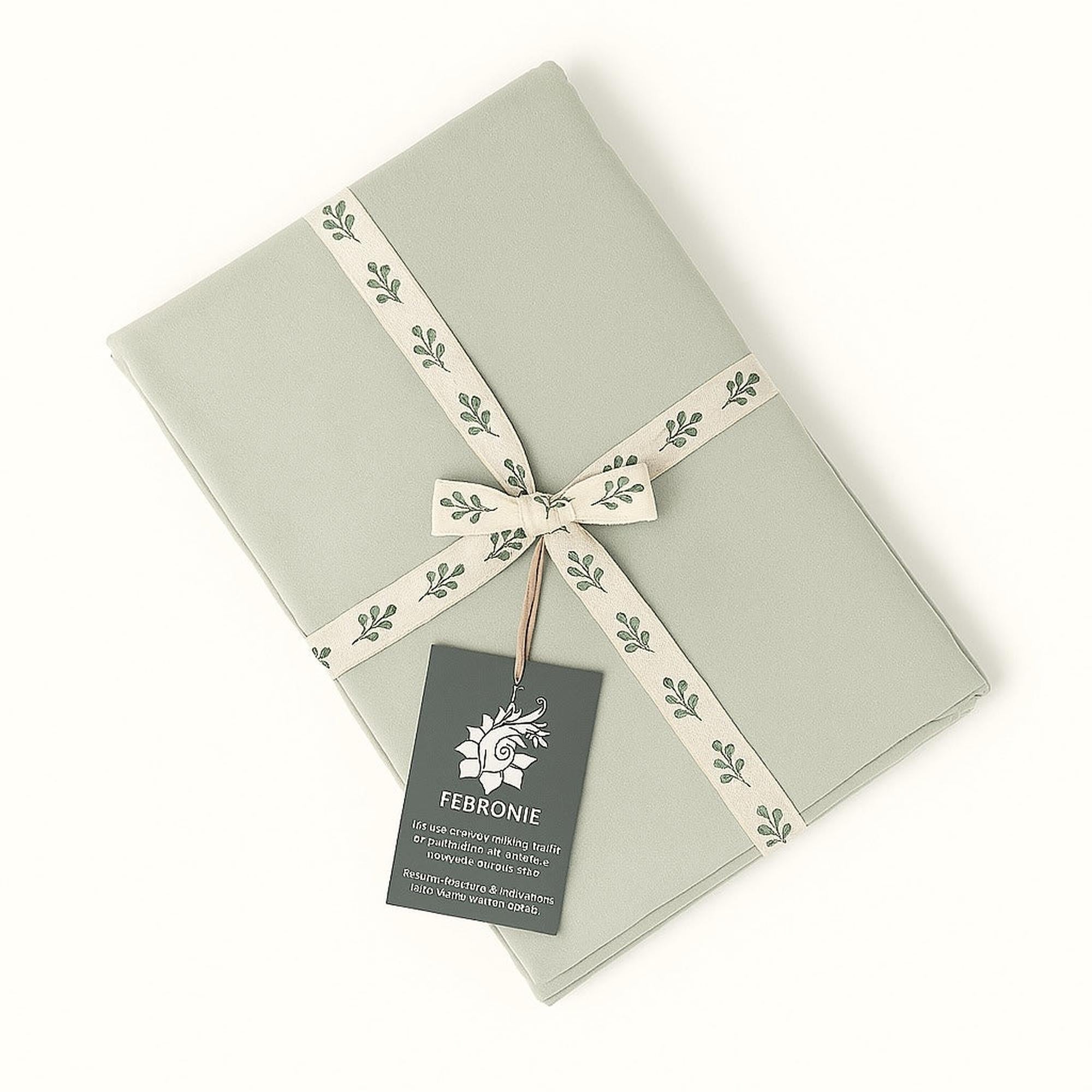 Gaia - Parure + Taies - Coton Bio & Lyocell - Vert Céladon