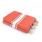 St Tropez - Fouta Xxl - Coral Naranja