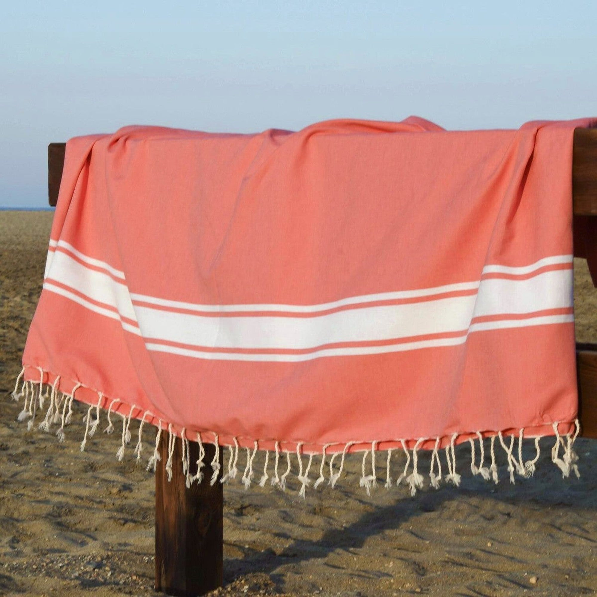 St Tropez - Fouta Xxl - Coral Naranja