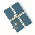 Gaia - Set de 2 Fundas de Almohada - Algodón Orgánico y Lyocell - Azul Tormenta