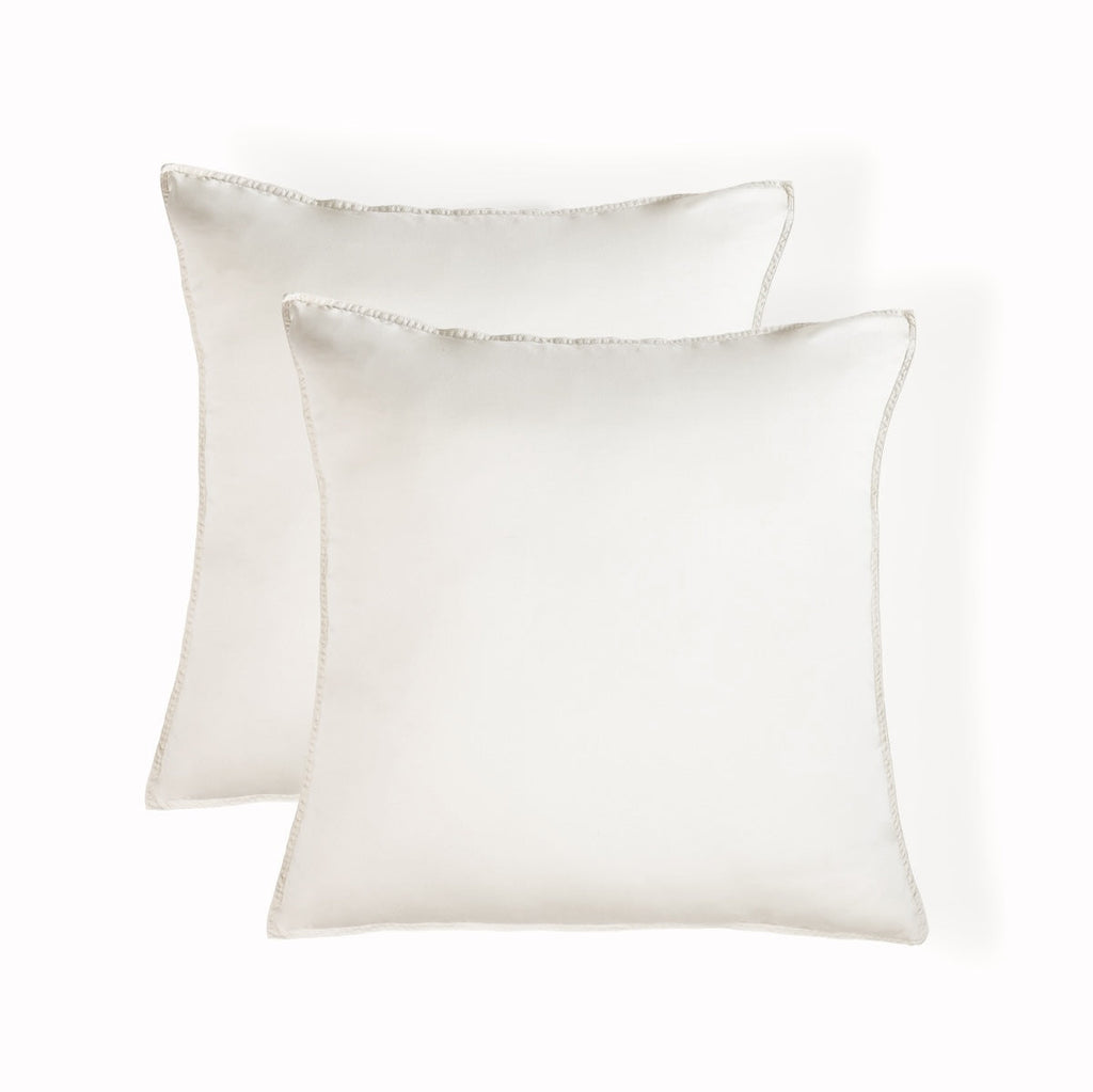 Gaia - Pack De 2 Fundas De Almohada - Algodón Orgánico & Lyocell - Greige