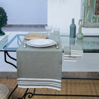 Mahdia - Table Runner - Olive Green