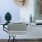 Mahdia - Table Runner - Olive Green