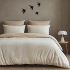 Lunar - Pillowcases (X2) - Washed Cotton - Sand