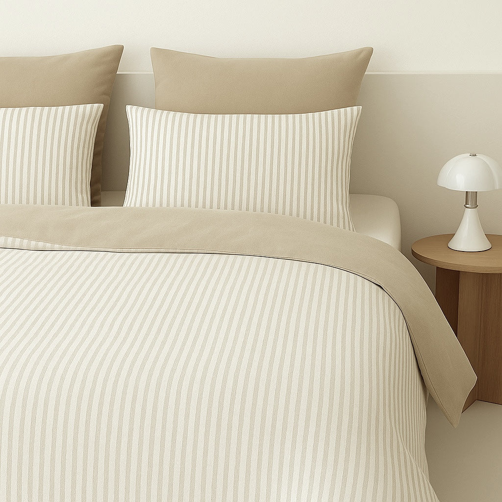Lunar - Pillowcases (X2) - Washed Cotton - Sand