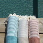 Ibiza - Honeycomb Fouta - Duck Green