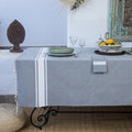 St Tropez - Tablecloth - Cotton - Medium Grey