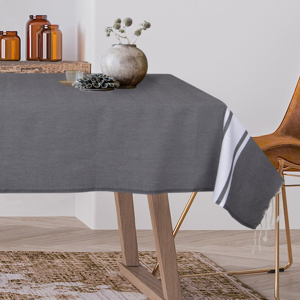 St Tropez - Tablecloth - Medium Gray